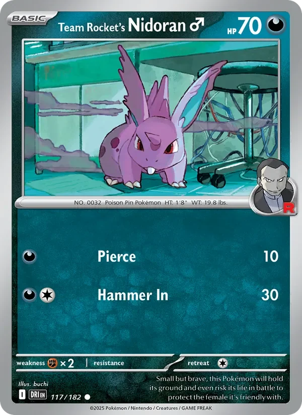 Team Rocket's Nidoran♂ - Non-holo