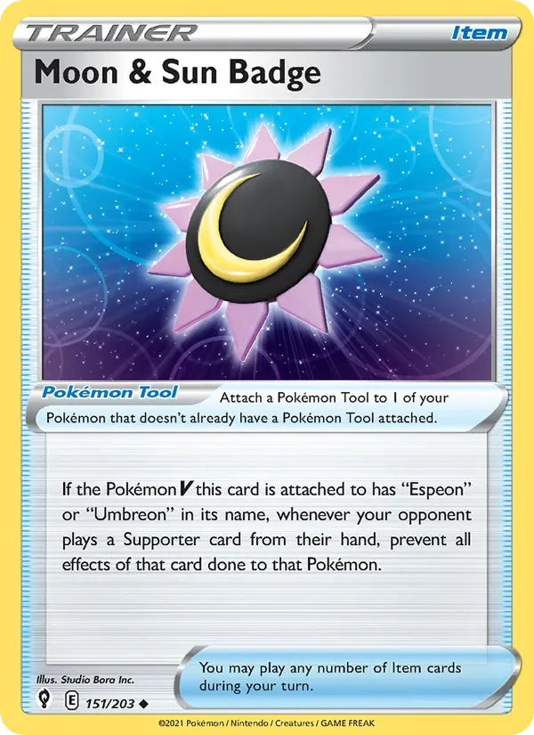 Moon & Sun Badge - Non-holo
