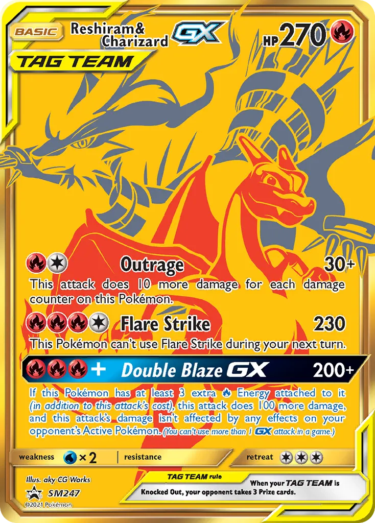 Reshiram & Charizard GX - Holo
