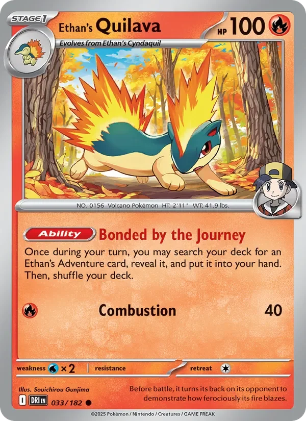 Ethan's Quilava - Non-holo