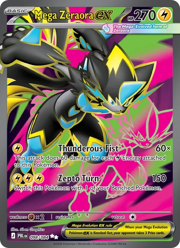 Mega Zeraora ex - Full Art