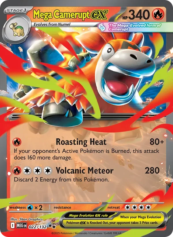 Mega Camerupt ex - Holo