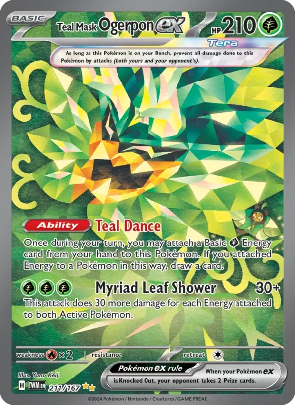 Teal Mask Ogerpon ex - Full Art