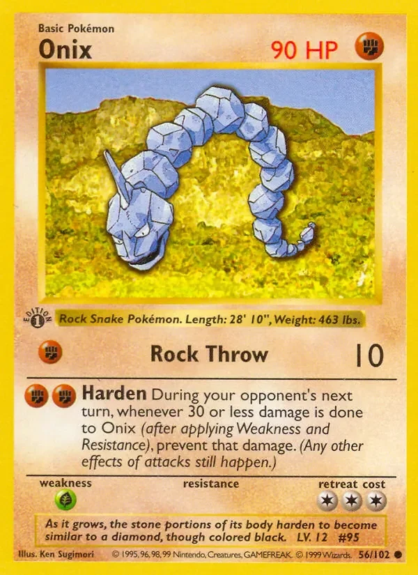 Onix - Non-holo - 1999-2000 copyright