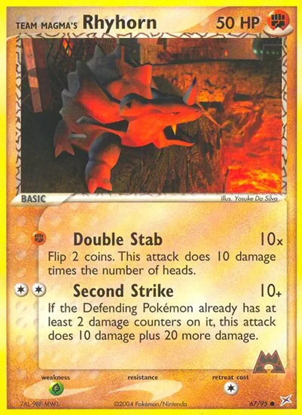 Team Magma's Rhyhorn - Non-holo