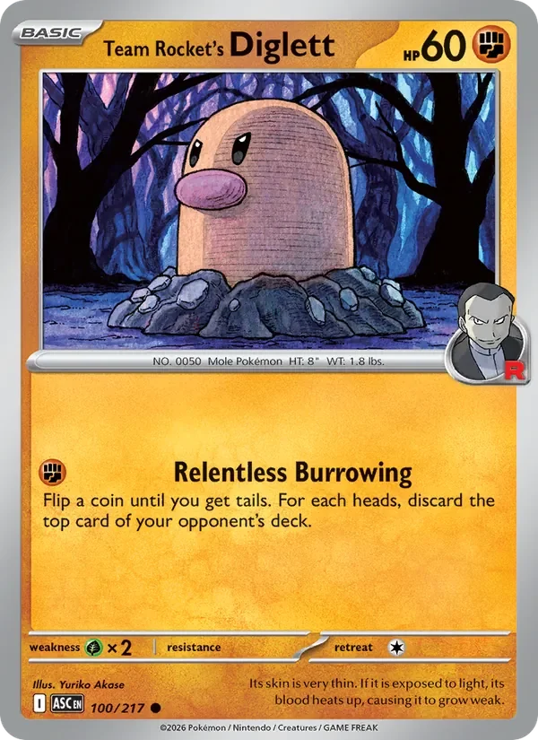 Team Rocket's Diglett - Non-holo