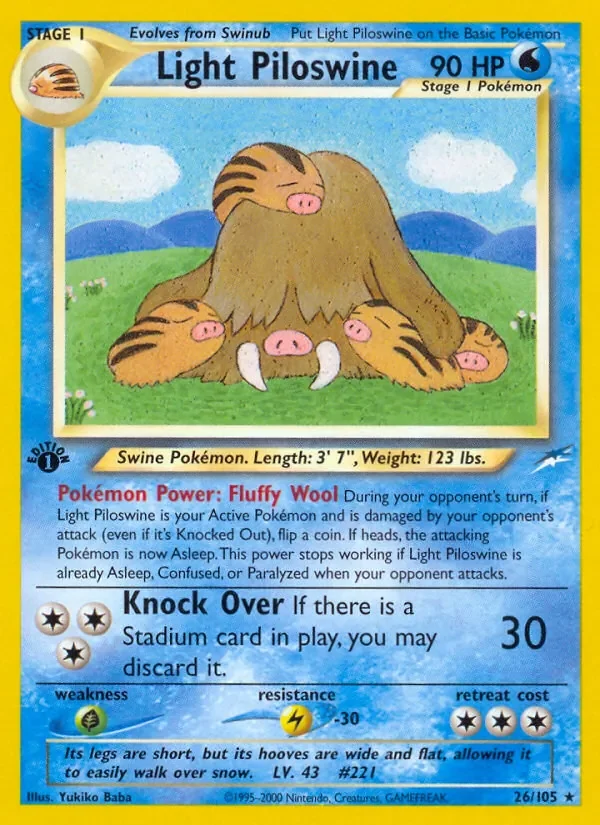 Light Piloswine - Non-holo