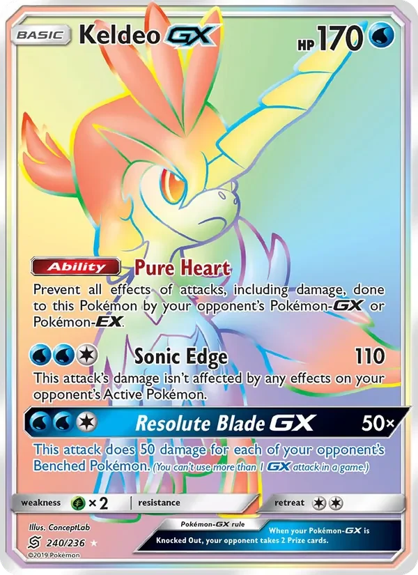 Keldeo GX - Non-holo