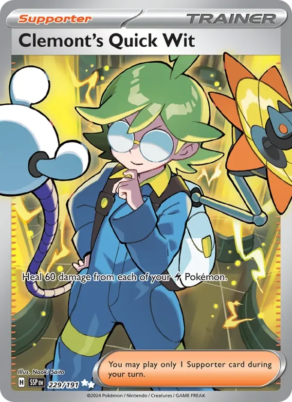 Clemont's Quick Wit - Full Art