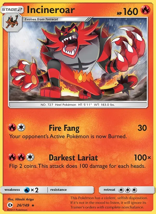 Incineroar - Non-holo