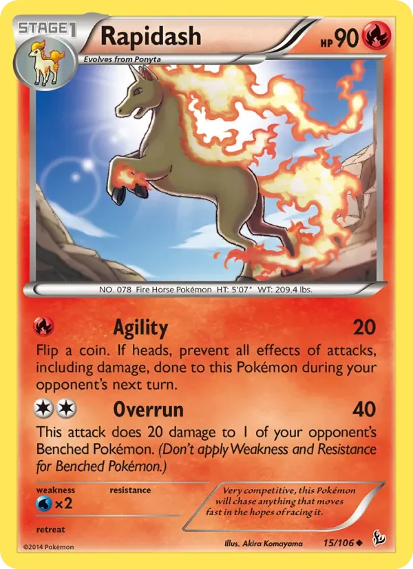 Rapidash - Non-holo