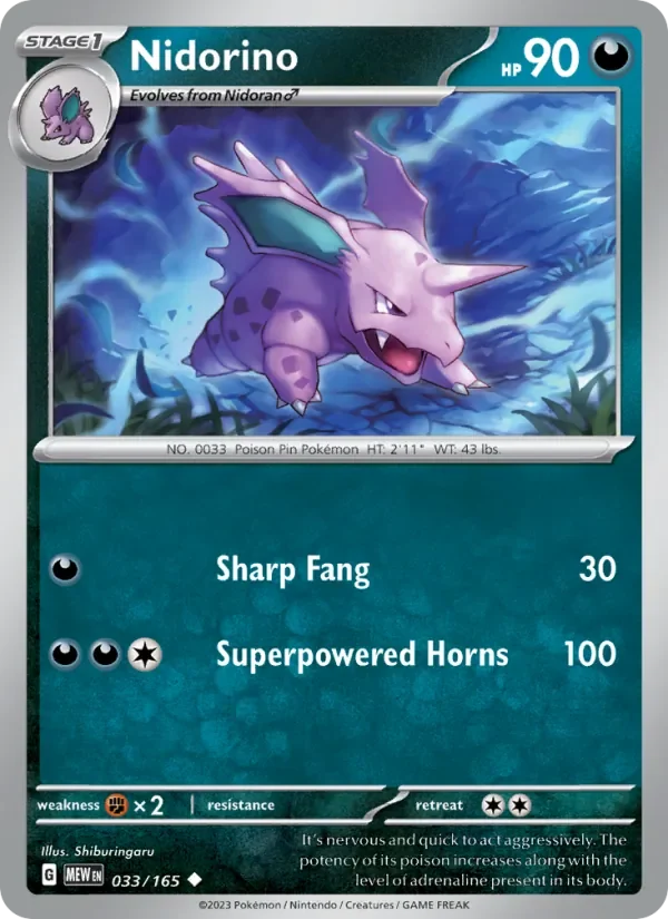 Nidorino - Non-holo