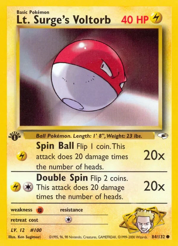 Lt. Surge's Voltorb - Non-holo