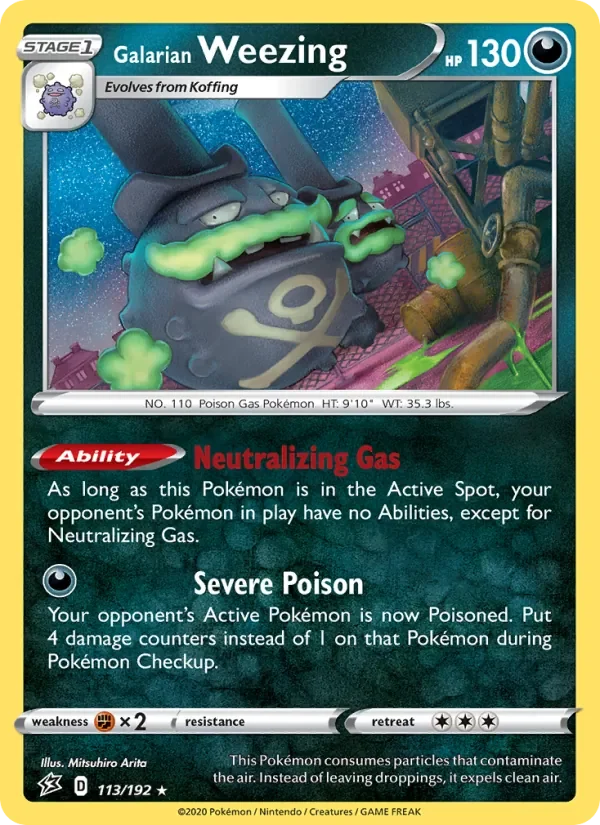 Galarian Weezing - Holo