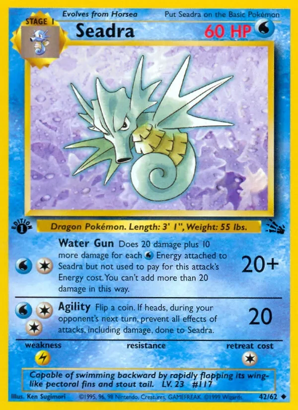Seadra - Non-holo - 1999-2000 copyright
