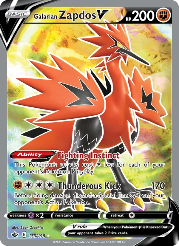 Galarian Zapdos V - Holo