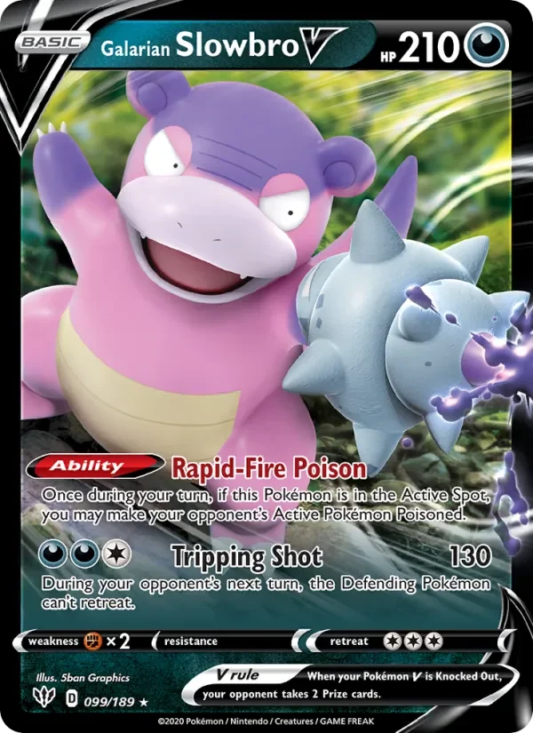 Galarian Slowbro V - Holo
