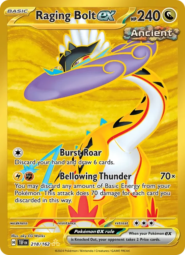 Raging Bolt ex - Full Art - Gold