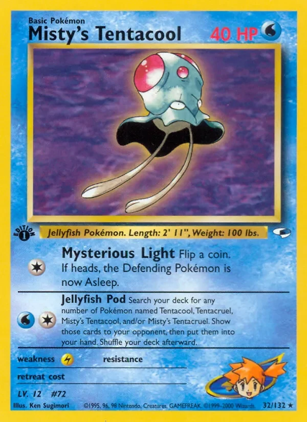 Misty's Tentacool - Non-holo