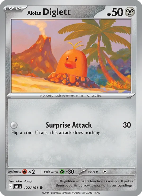 Alolan Diglett - Non-holo