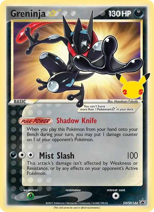 Greninja ☆ - Holo - 25th Celebration