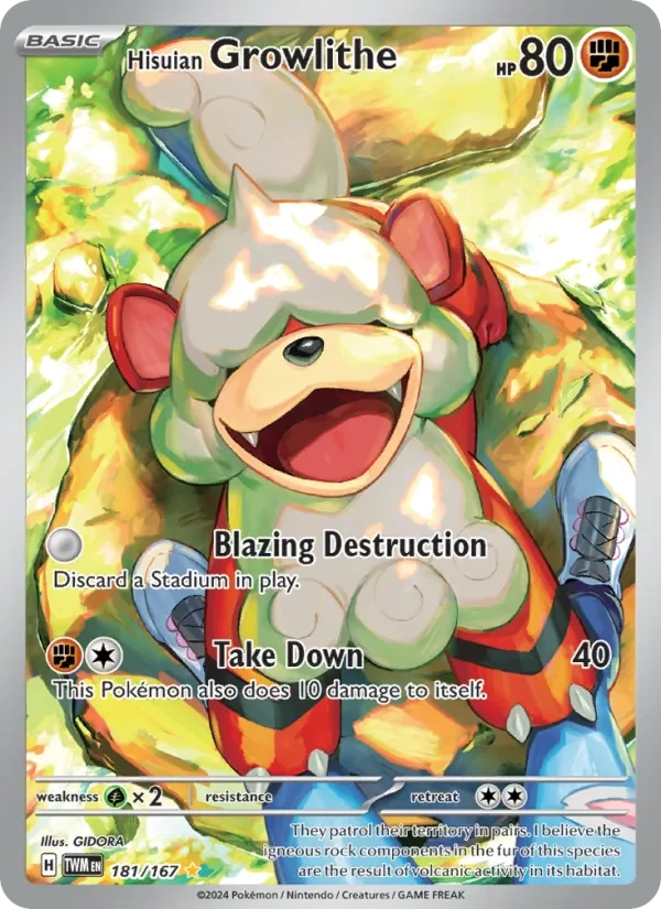 Hisuian Growlithe - Full Art