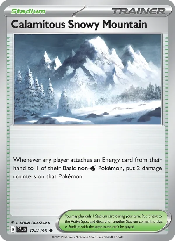 Calamitous Snowy Mountain - Non-holo