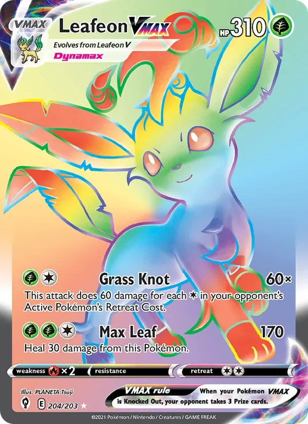 Leafeon VMAX - Holo - Rainbow