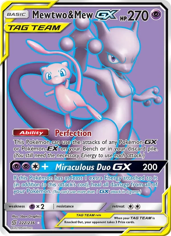 Mewtwo & Mew GX - Non-holo