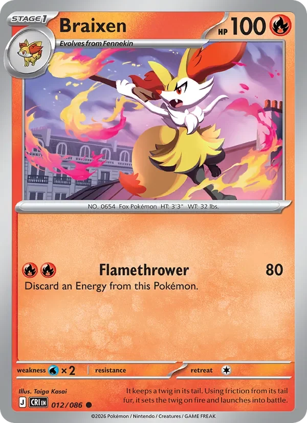Braixen - Non-holo