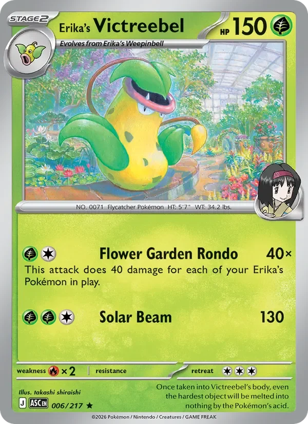 Erika's Victreebel - Holo