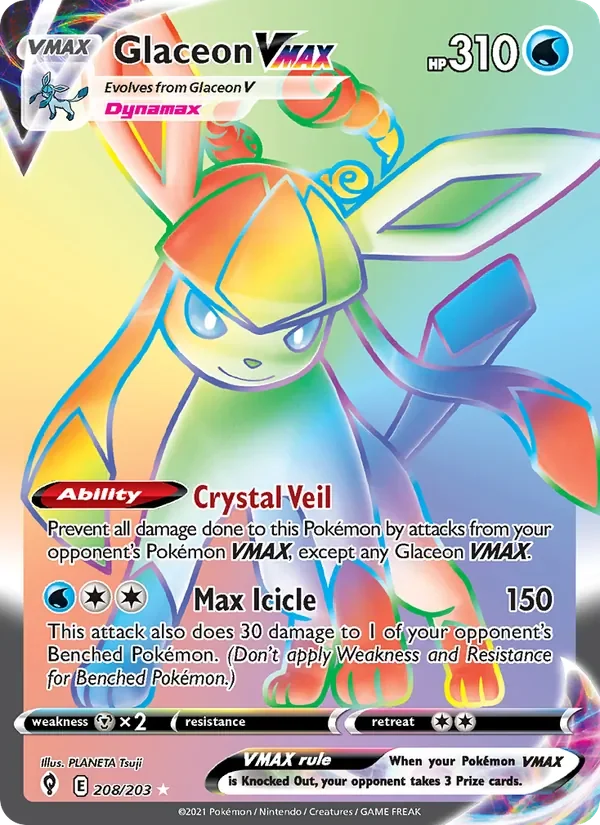 Glaceon VMAX - Holo - Rainbow