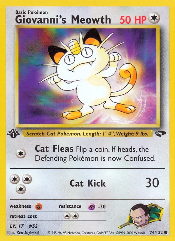Giovanni's Meowth - Non-holo