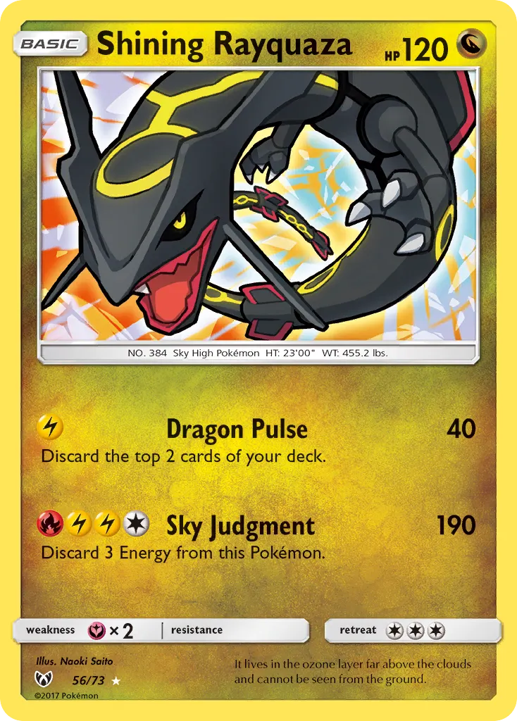 Shining Rayquaza - Non-holo