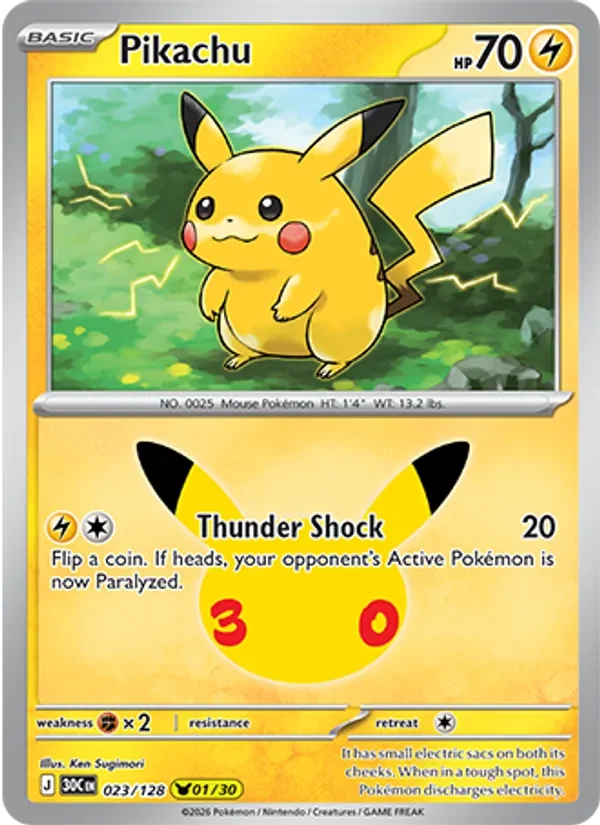 Pikachu - Holo - 30th Anniversary