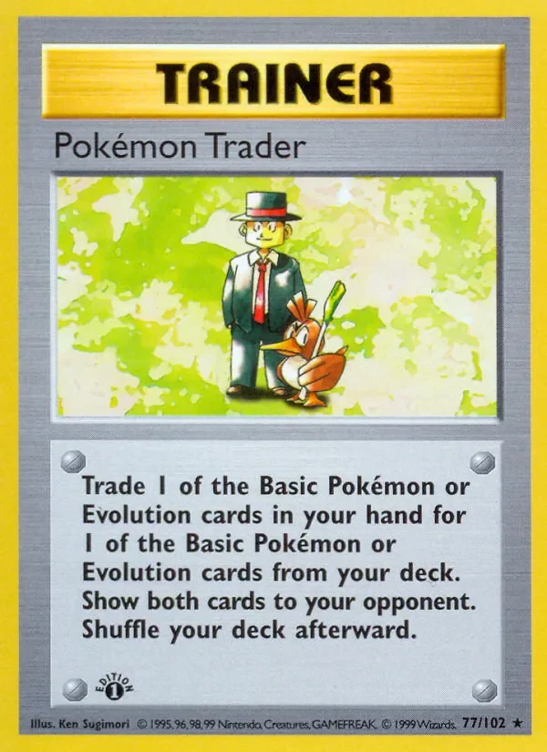 Pokémon Trader - Non-holo - 1999-2000 copyright