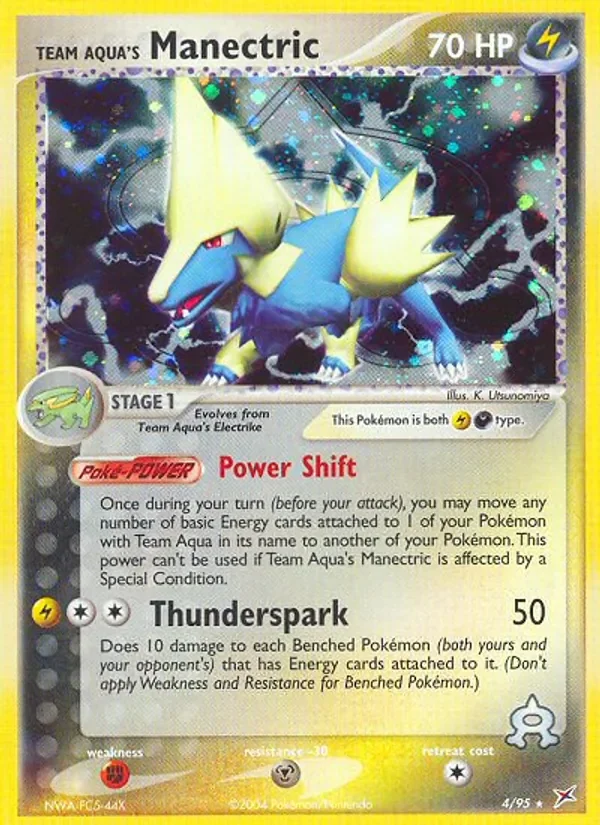 Team Aqua's Manectric - Holo