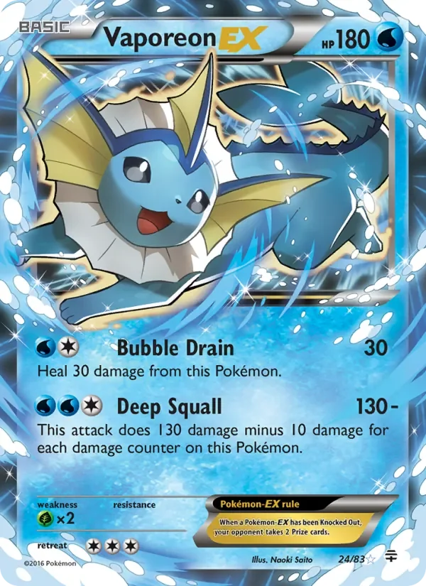 Vaporeon EX - Non-holo