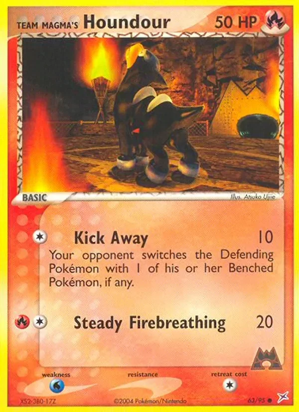 Team Magma's Houndour - Non-holo