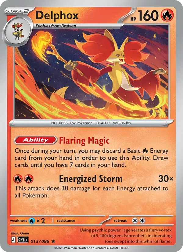 Delphox - Non-holo