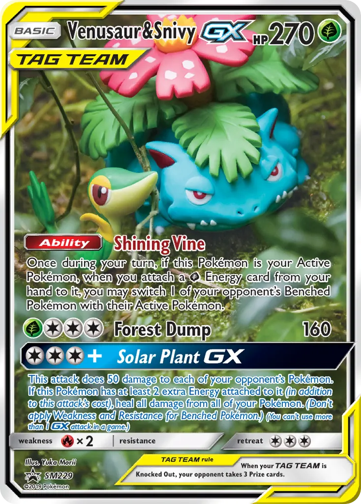 Venusaur & Snivy GX - Non-holo