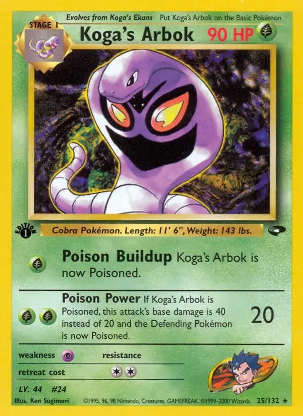 Koga's Arbok - Non-holo