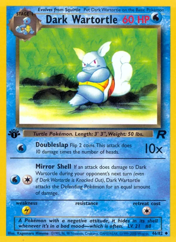 Dark Wartortle - Non-holo