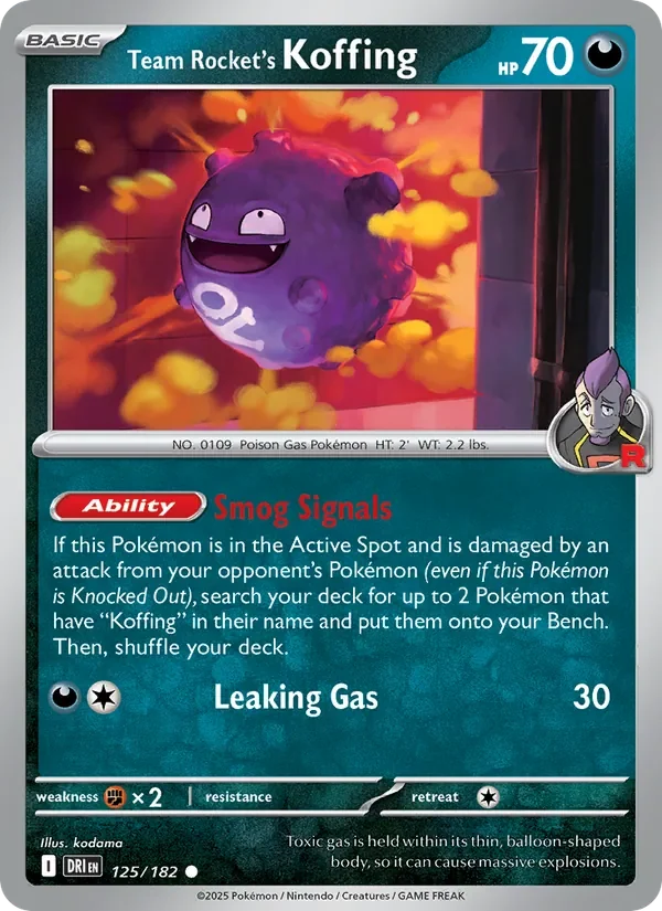 Team Rocket's Koffing - Non-holo