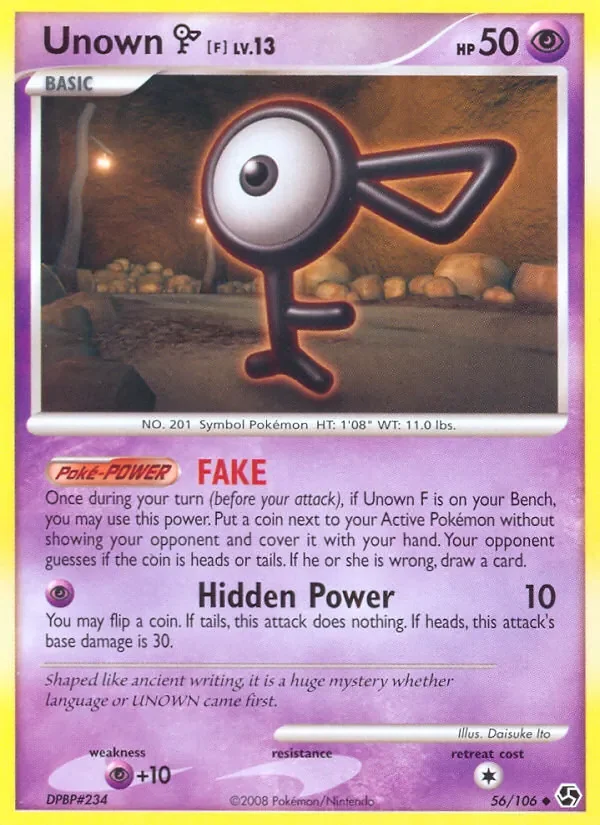 Unown F - Non-holo