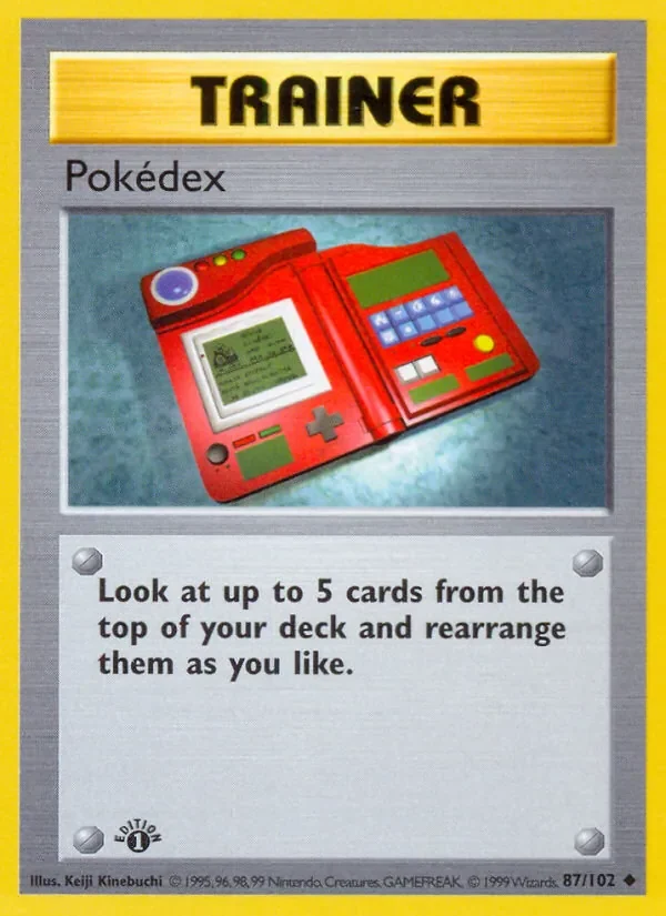 Pokédex - Non-holo - 1999-2000 copyright
