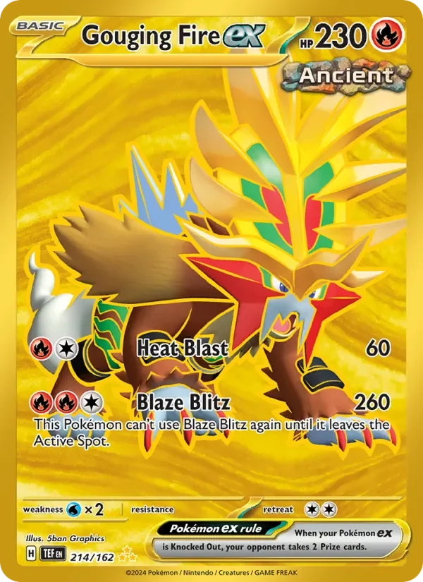 Gouging Fire ex - Full Art - Gold