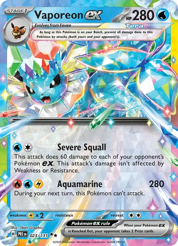 Vaporeon ex - Holo