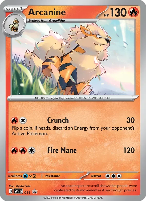Arcanine - Holo - Cosmos