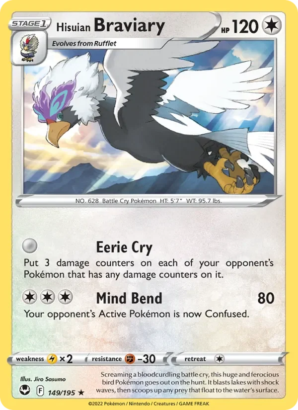 Hisuian Braviary - Non-holo